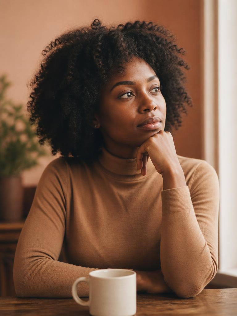 A woman considering solo motherhood